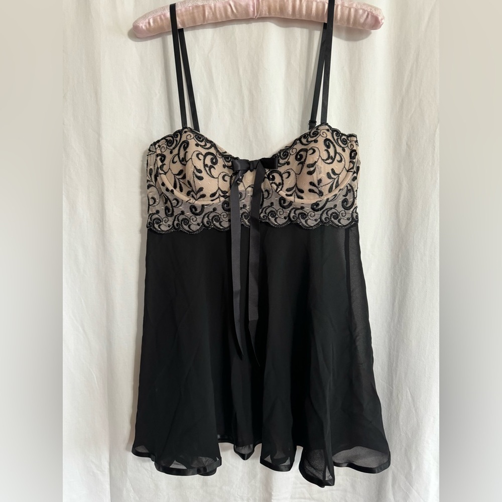 Women’s lingerie. New without tags, black and tan. Size M.